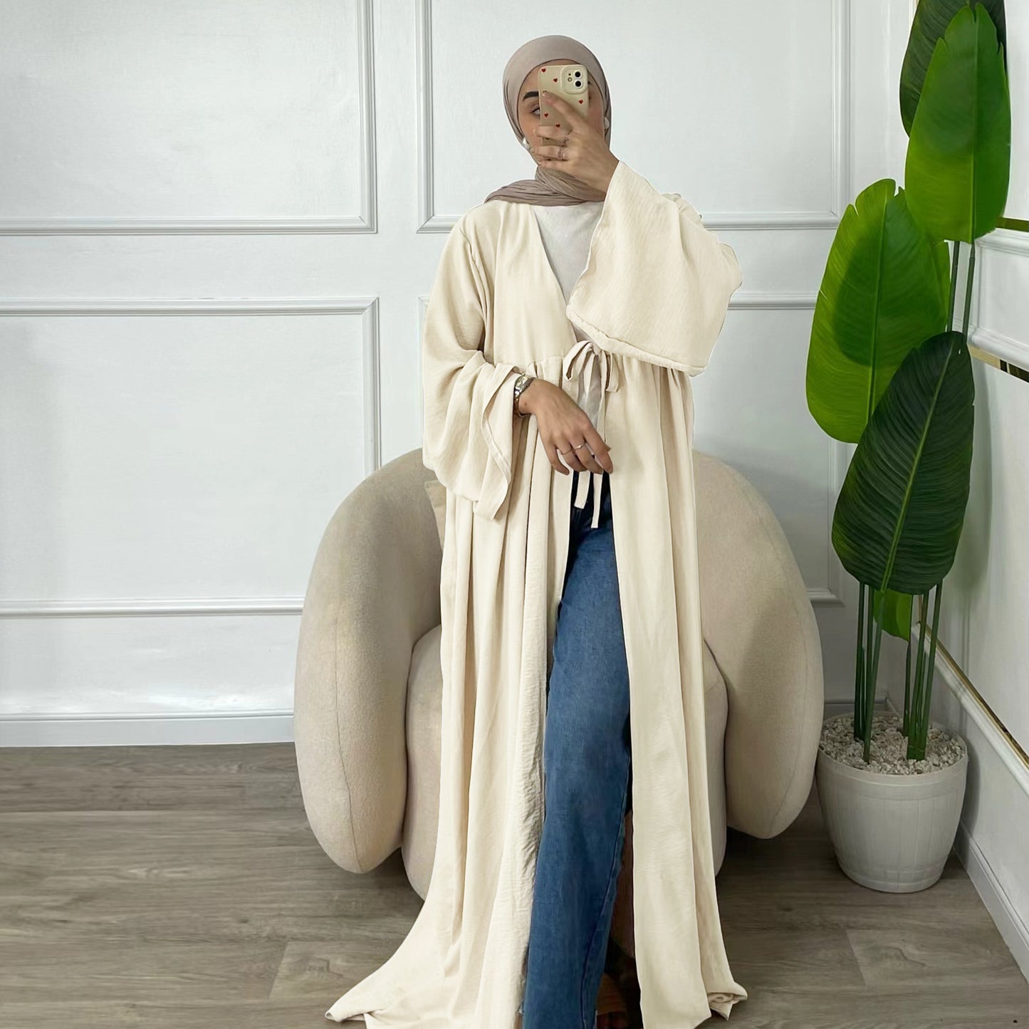 Casual Party Lace-Up Cardigan Robe