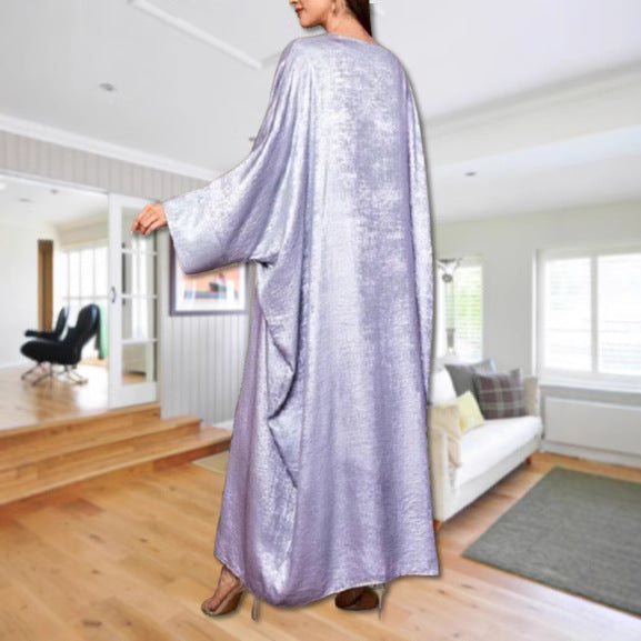 Women's Long-sleeved Loose Open Abaya Dresses