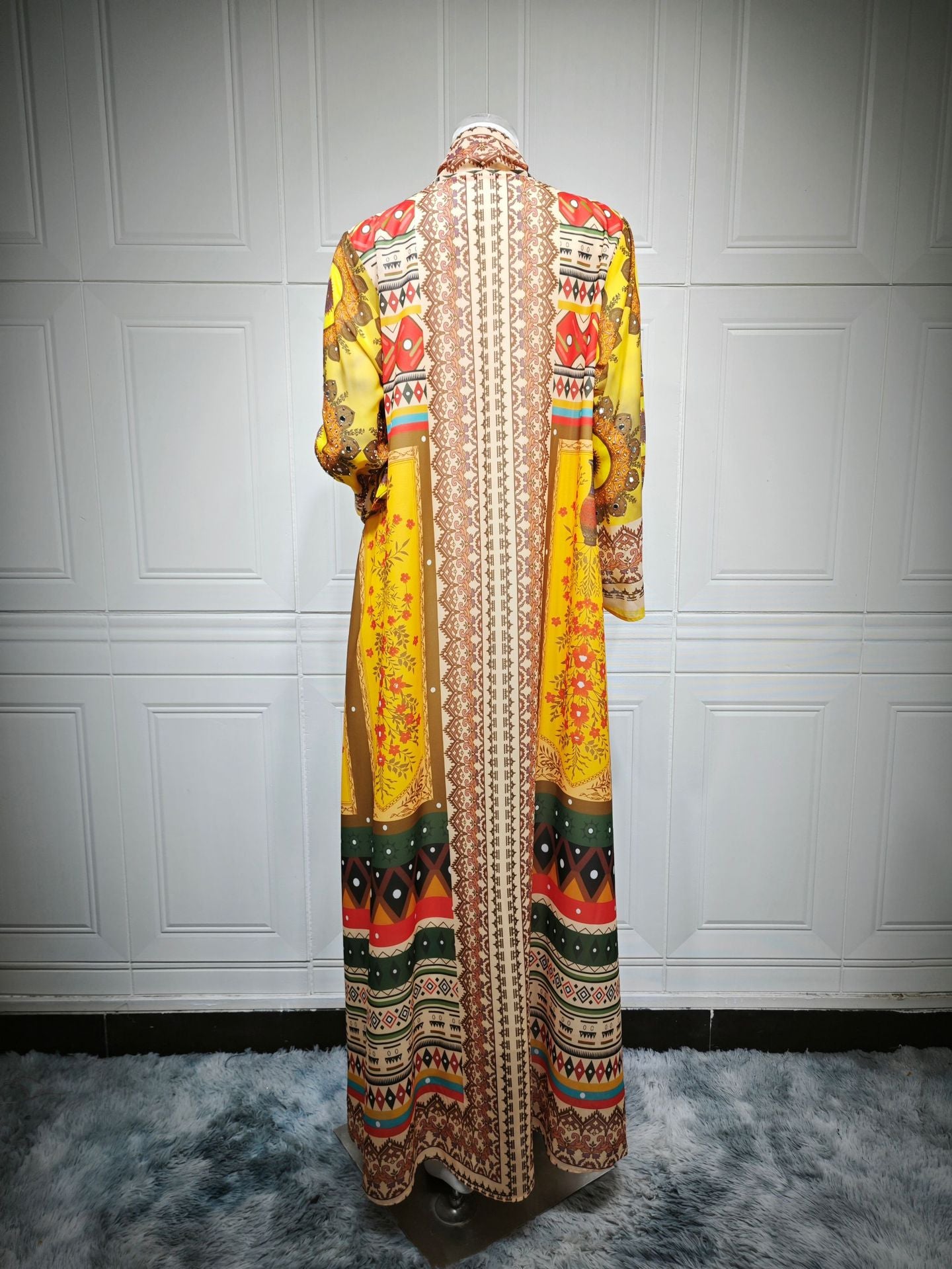 Women's Chiffon Printed Hot Diamond Dress