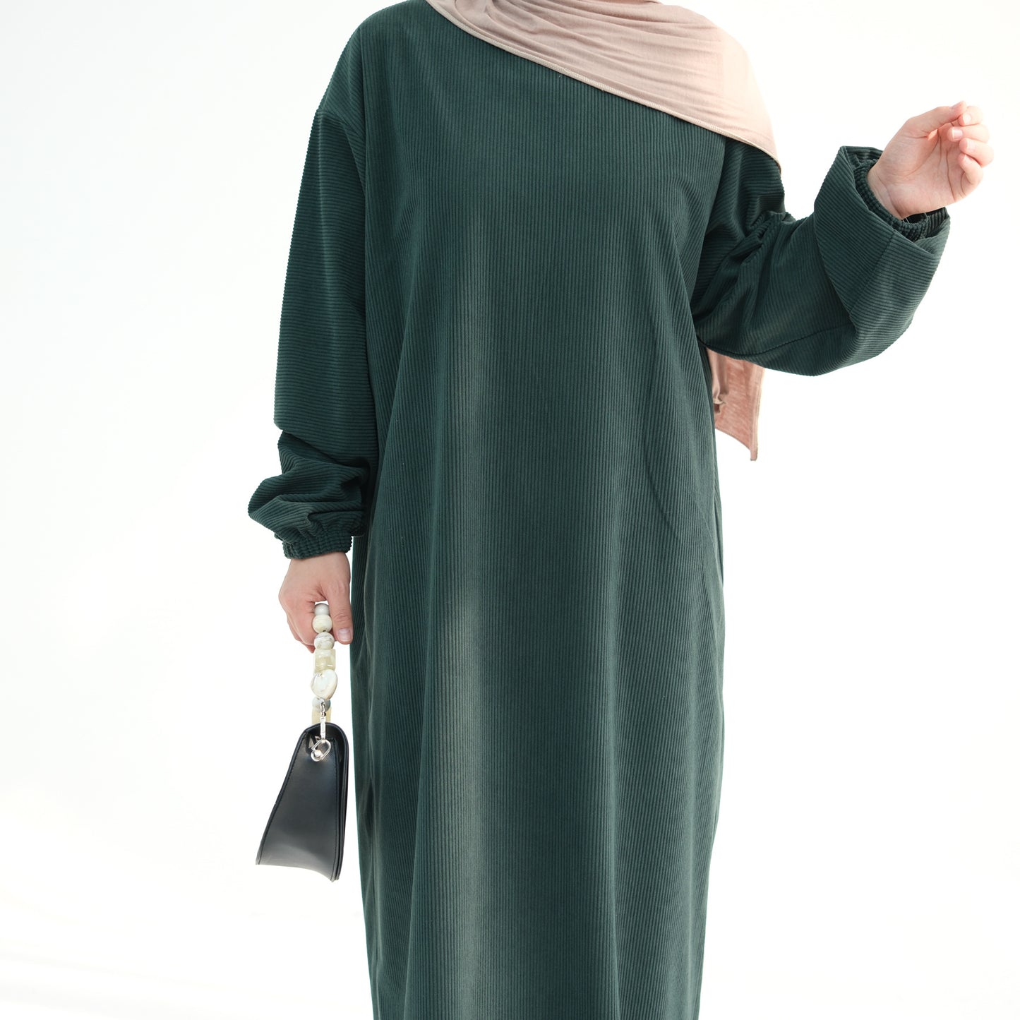 Women's Casual Solid Color Abaya Dress