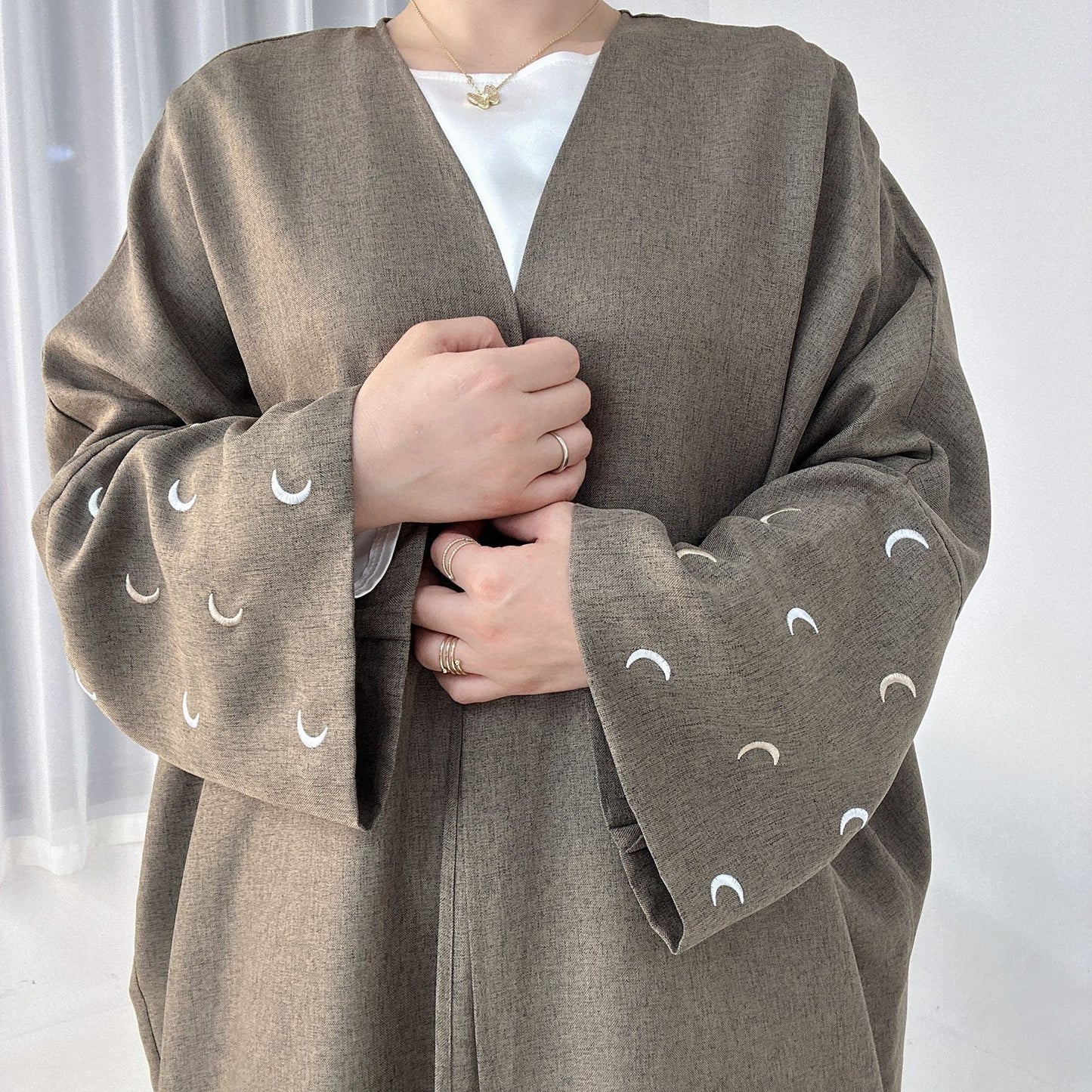 Women's Elegant Cardigan Robe Dress