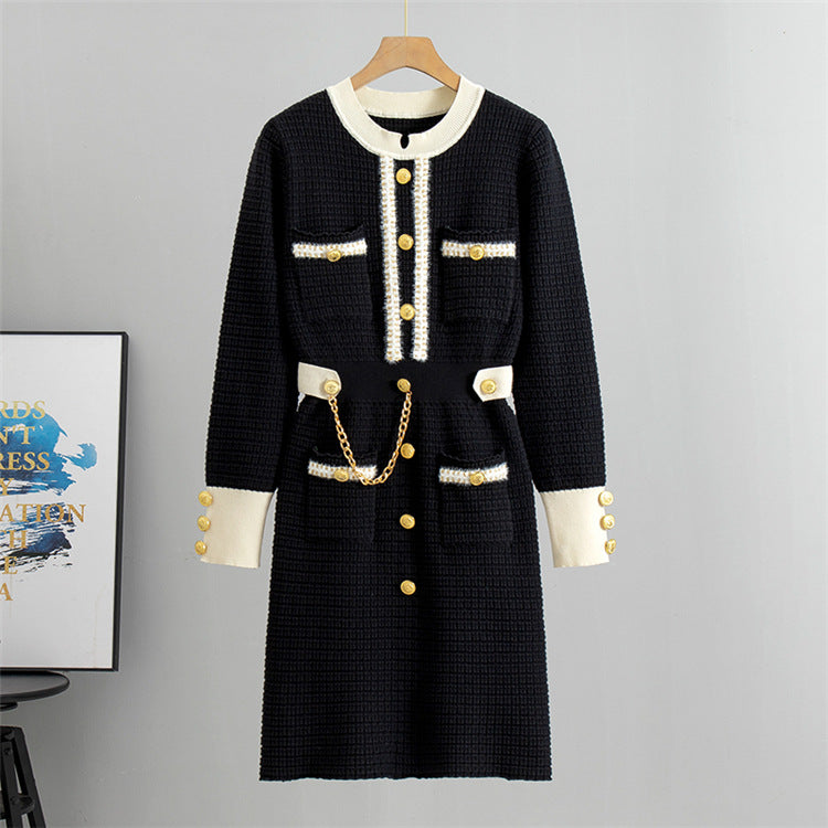 Women's Vintage Knit Loose Dress