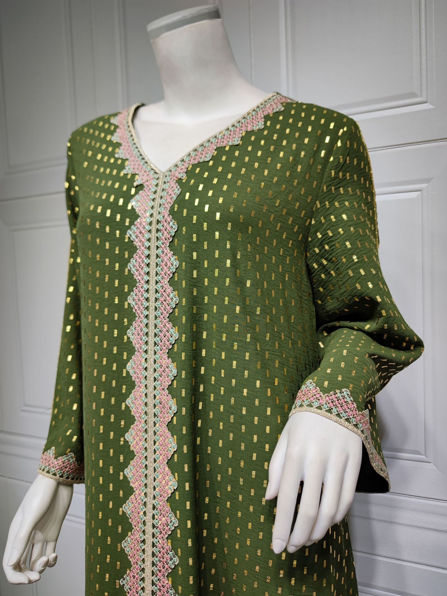 Women's Gilded Muslim Dubai Robe Dress