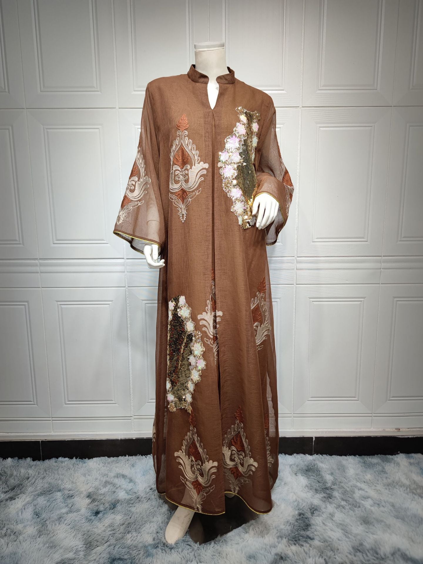 Women's Beaded Embroidered Party Dress