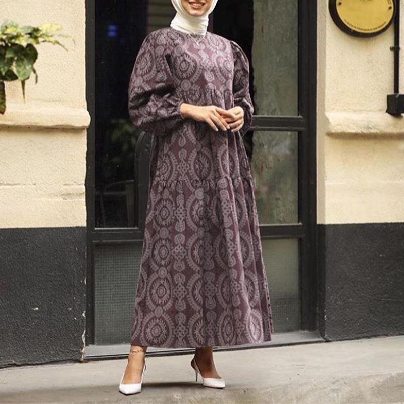 Women's Long-sleeved Round-neck Oversized Dress