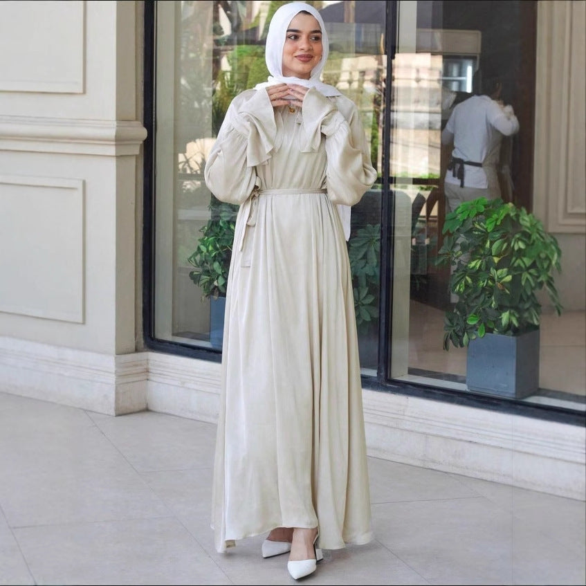 Women's Flared Sleeve Slim Dress