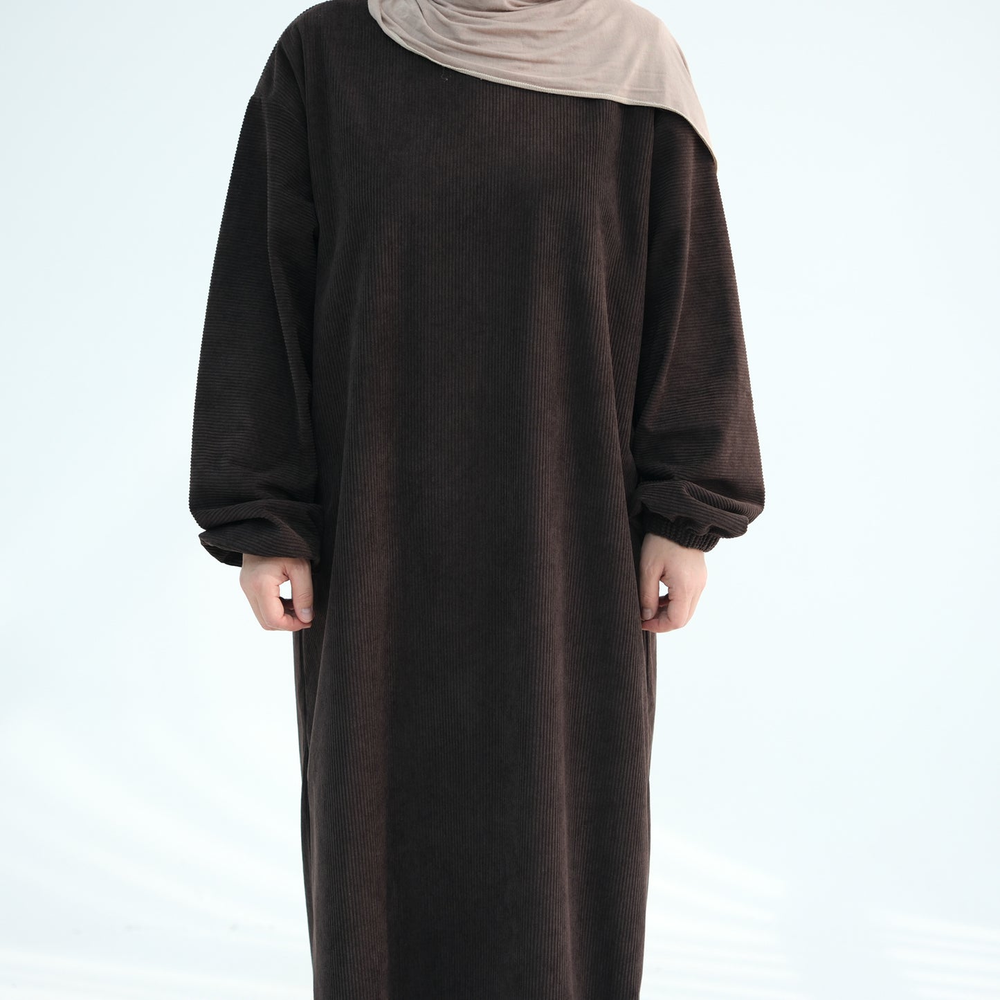 Women's Casual Solid Color Abaya Dress