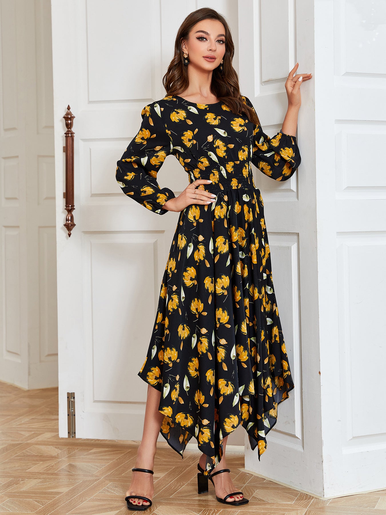 Women's Fashion Simple Slim Fit Irregular Dress