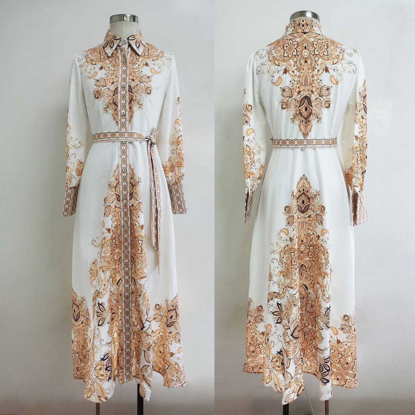 Women's Arabian Print Maxi Dress