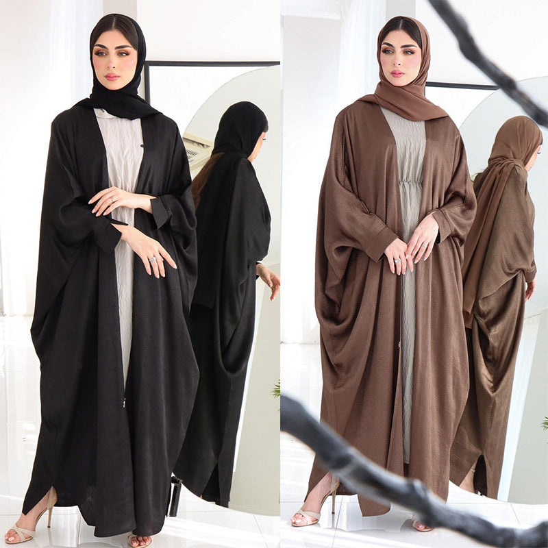 Women's Solid Color Cardigan Robe