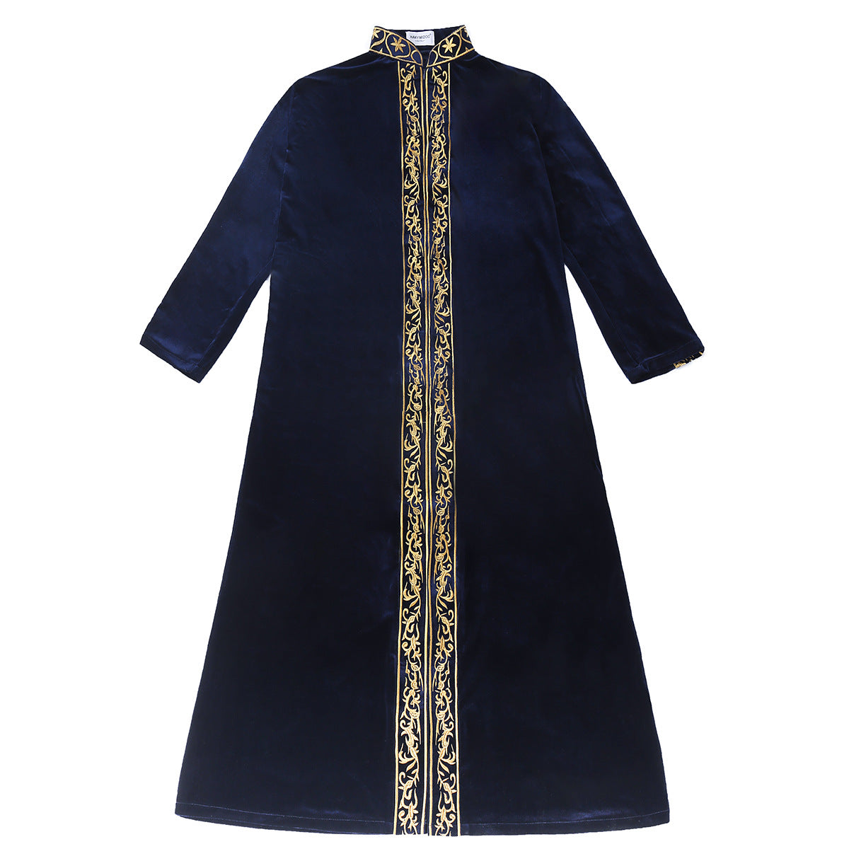 Men's Gold Velvet Embroidered Thobe