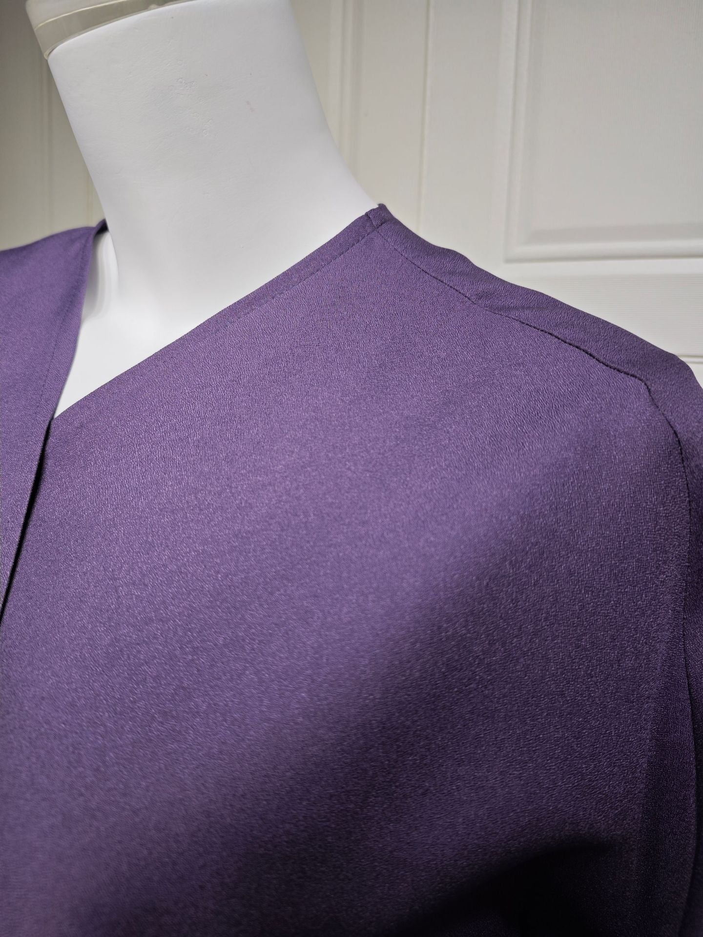 Elegant Front Open Black Abaya