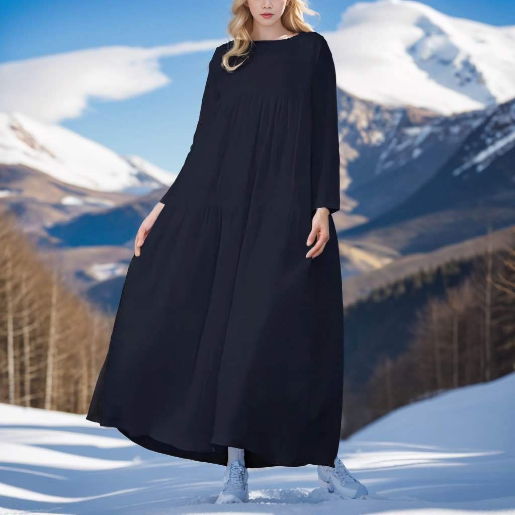 Muslim Loose Casual Plus Size Dress