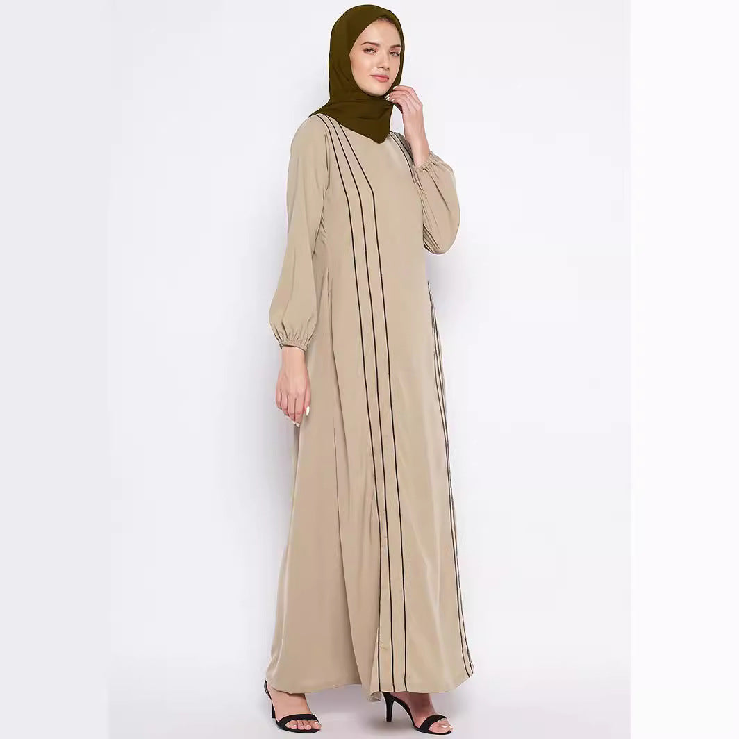 Women's Loose Casual Contrasting Dress