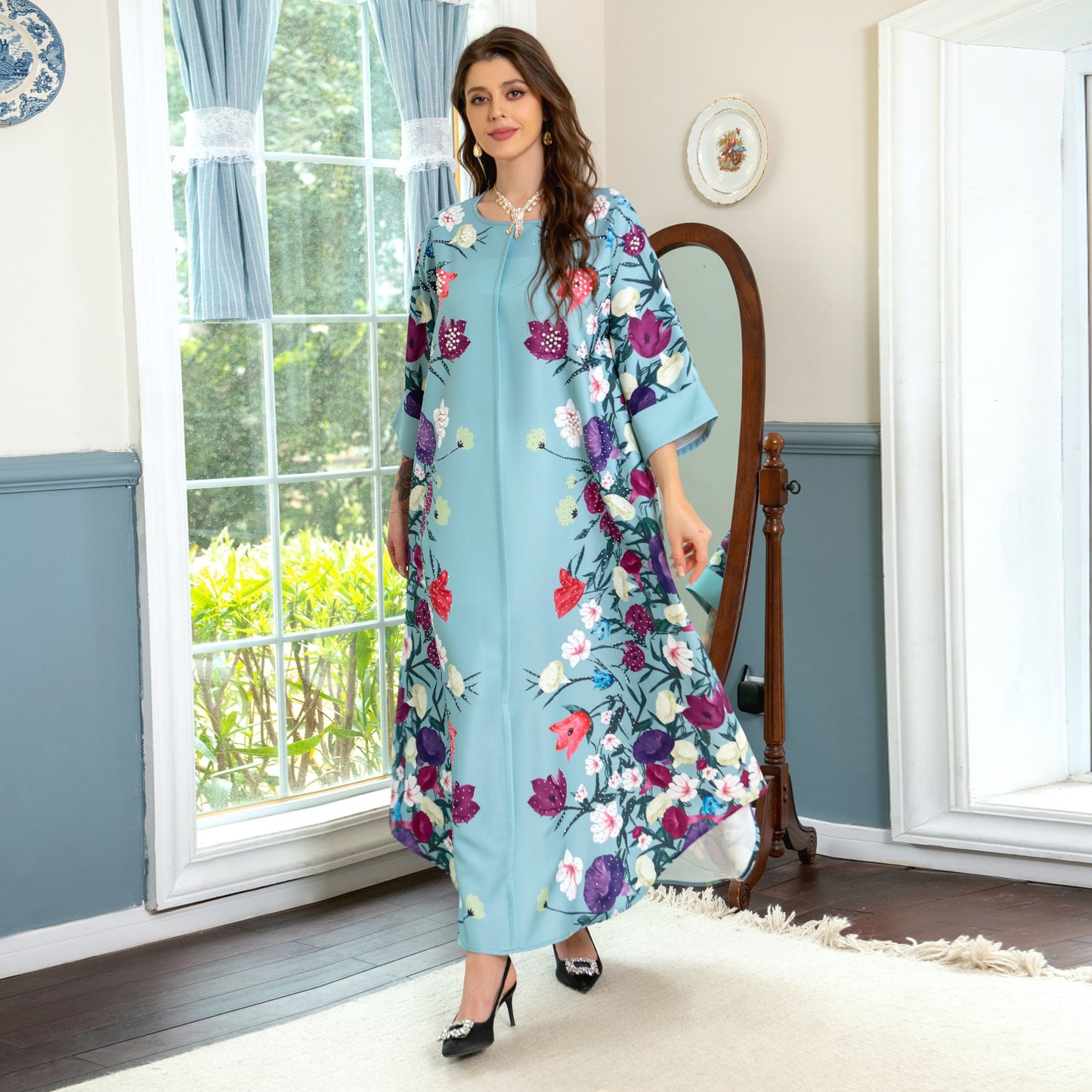 Women's Printed Arabian Dresses