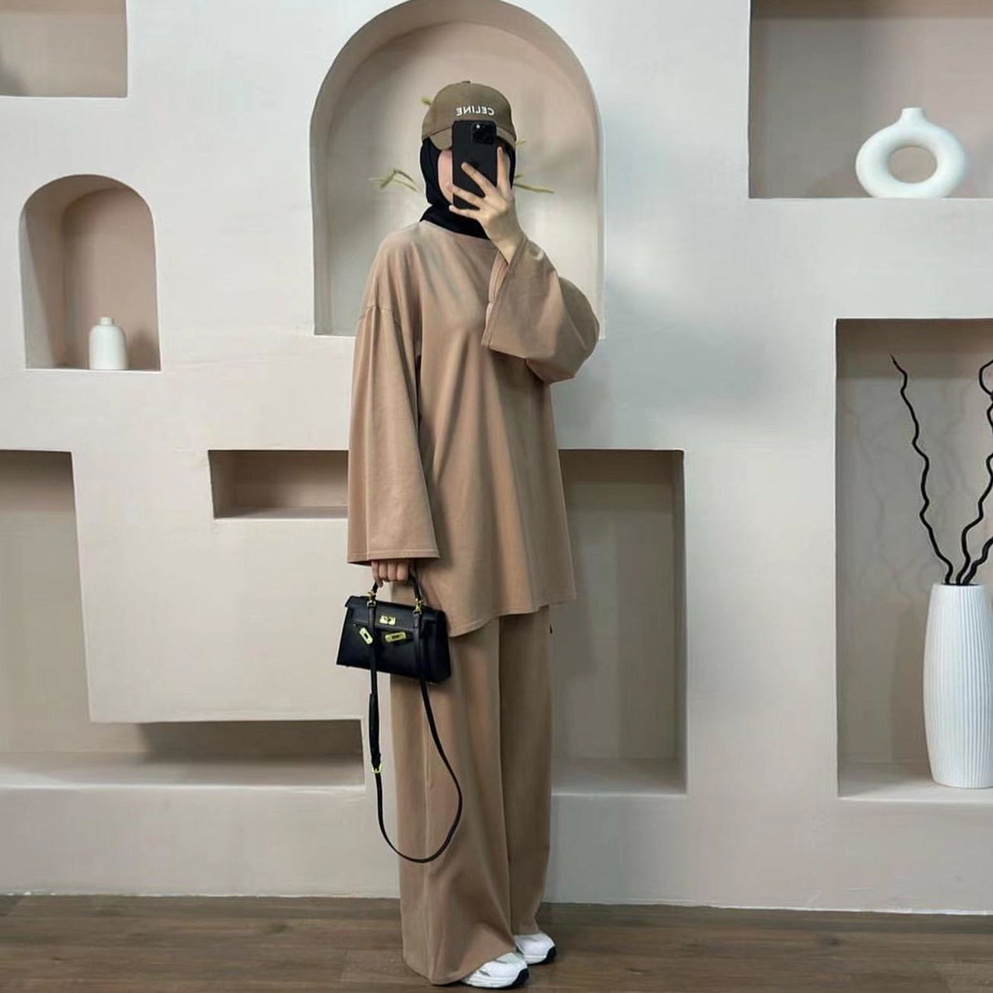 Solid Color Two-Piece Set