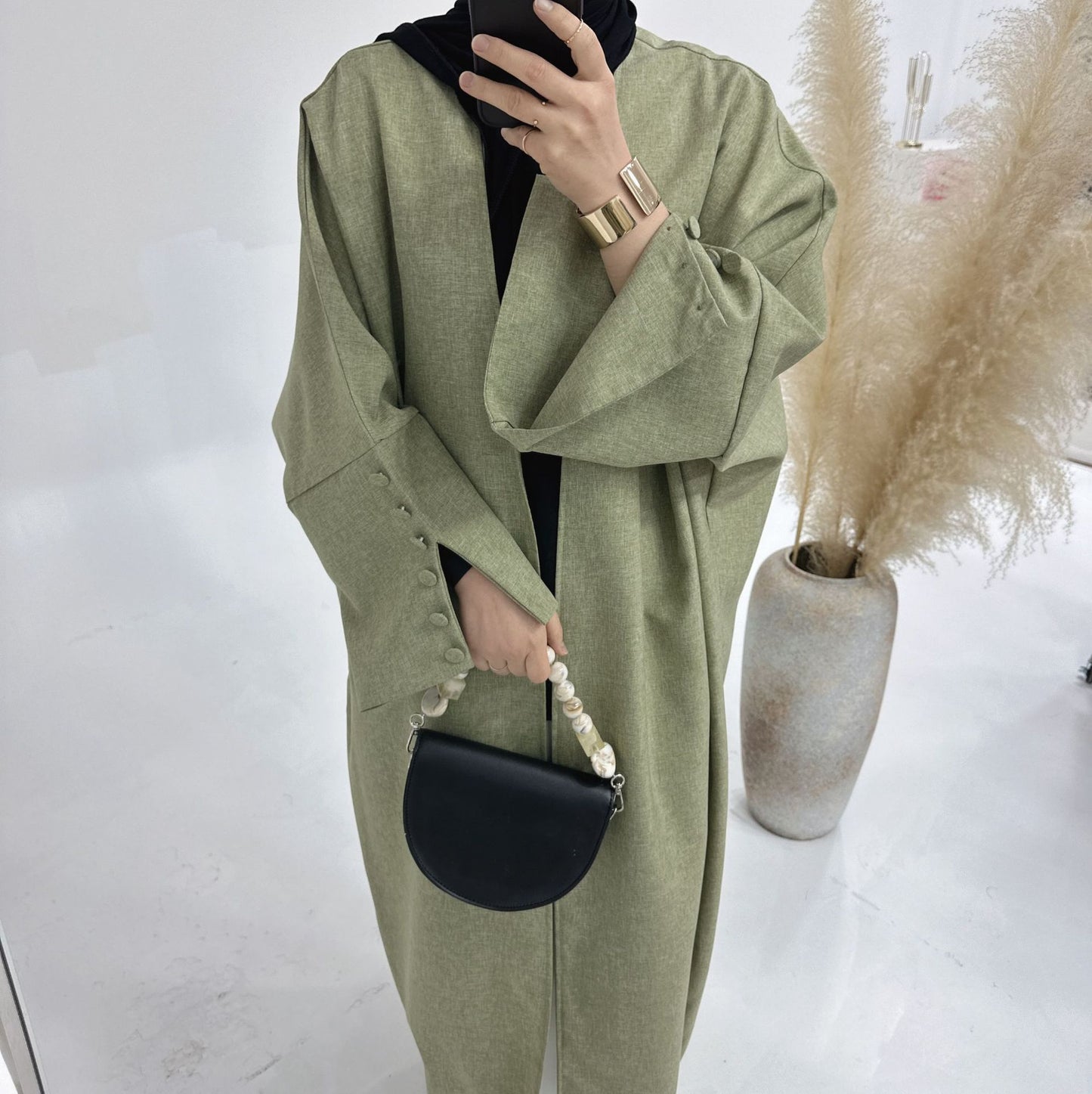 Loose Plus Size Cardigan Robe Dress