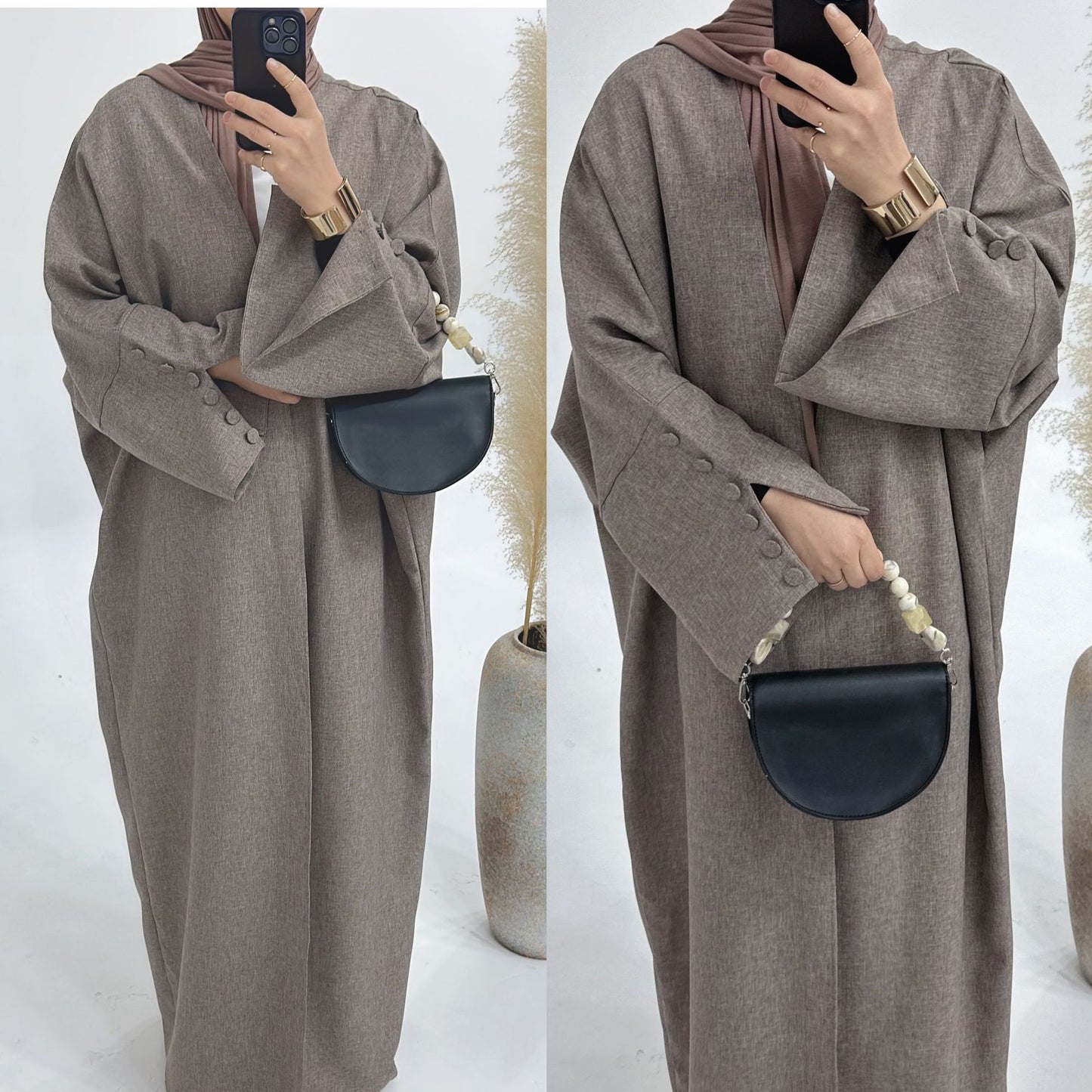 Loose Plus Size Cardigan Robe Dress