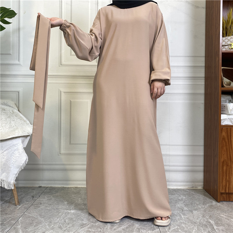 Muslim Nida Belted Pocket Maxi Dress