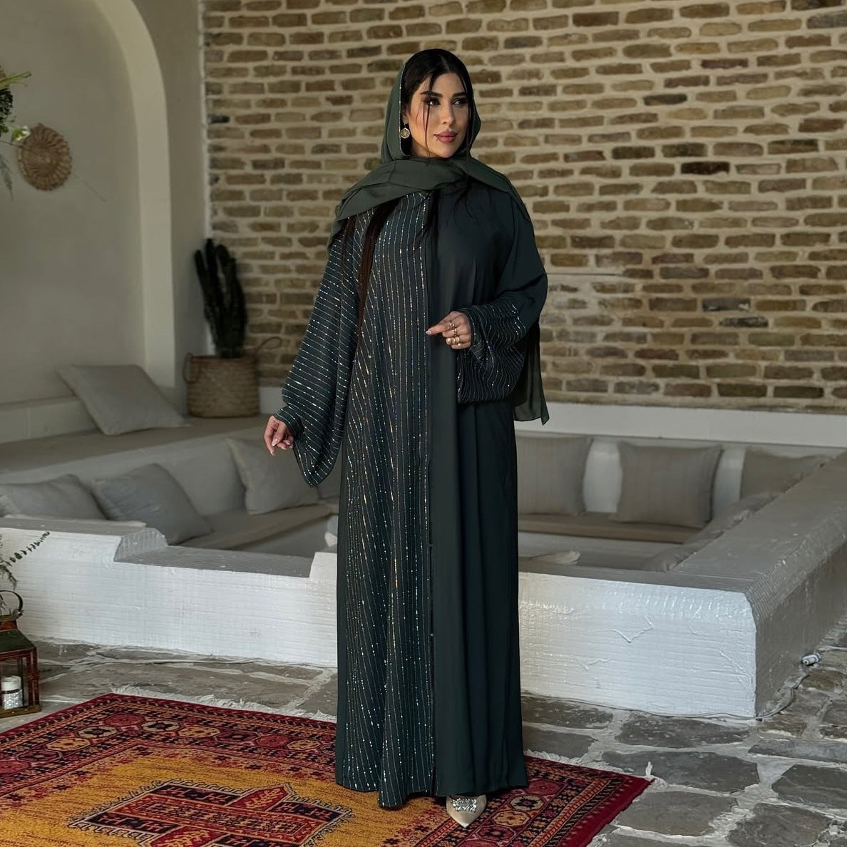 Women's Robe Open Abaya Oversized Burqa