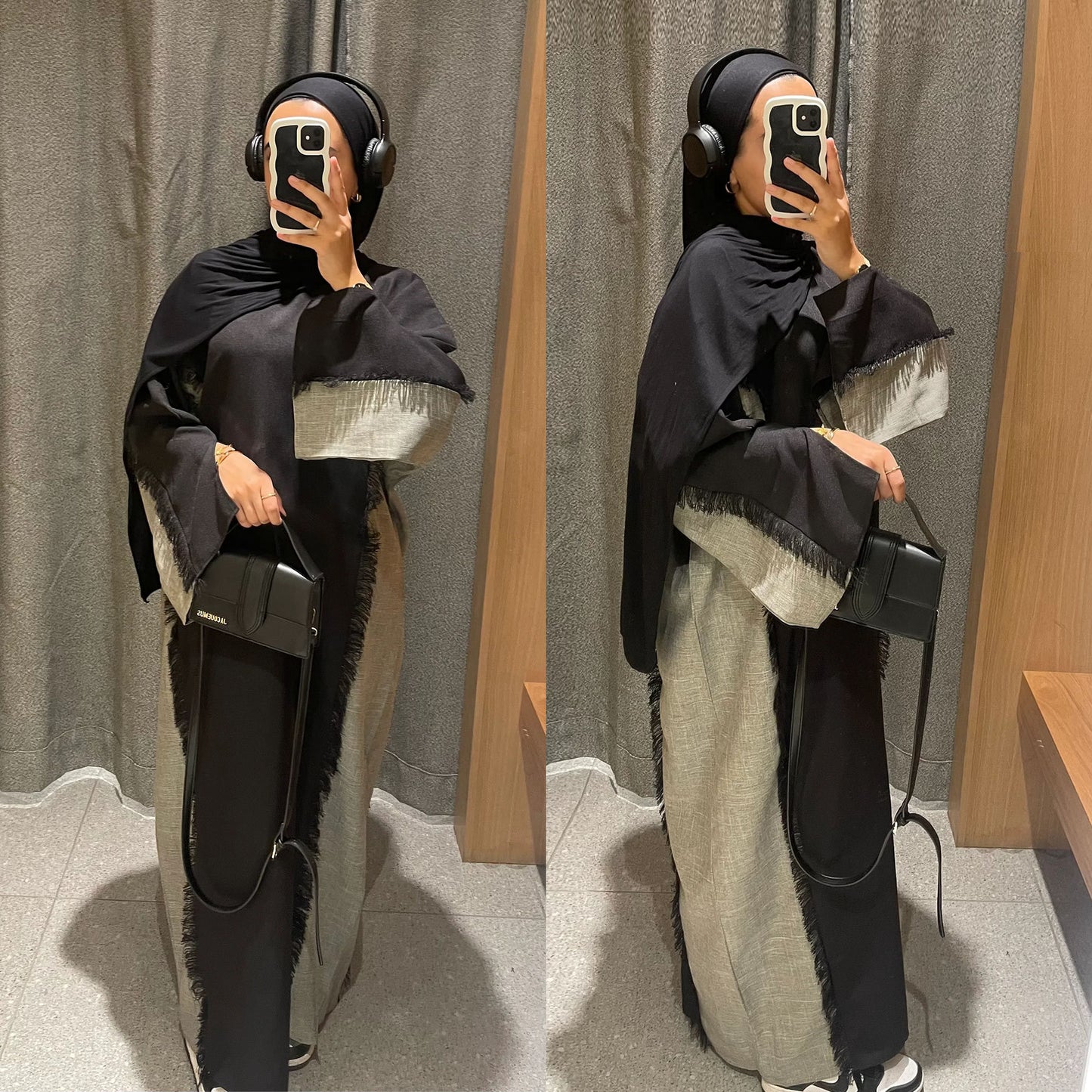 Fashion Patchwork Dubai Turkish Elegant Robe
