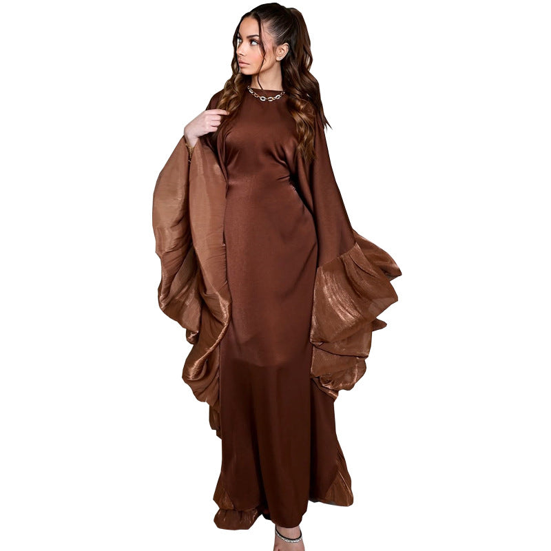 Women's Waist-cinching Satin Dress
