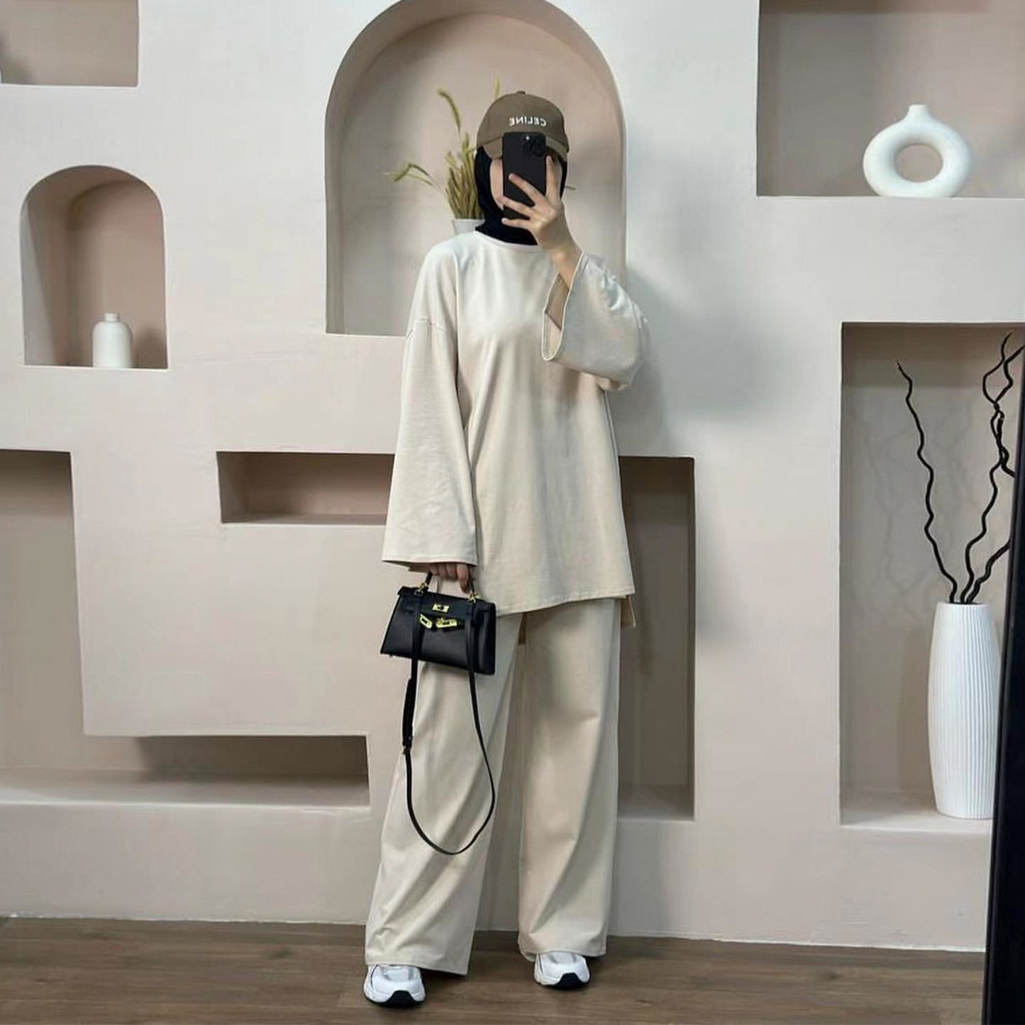Solid Color Two-Piece Set