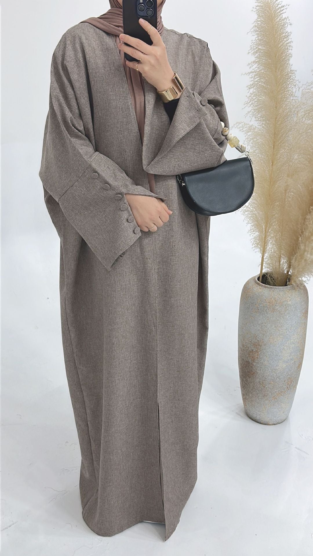 Loose Plus Size Cardigan Robe Dress