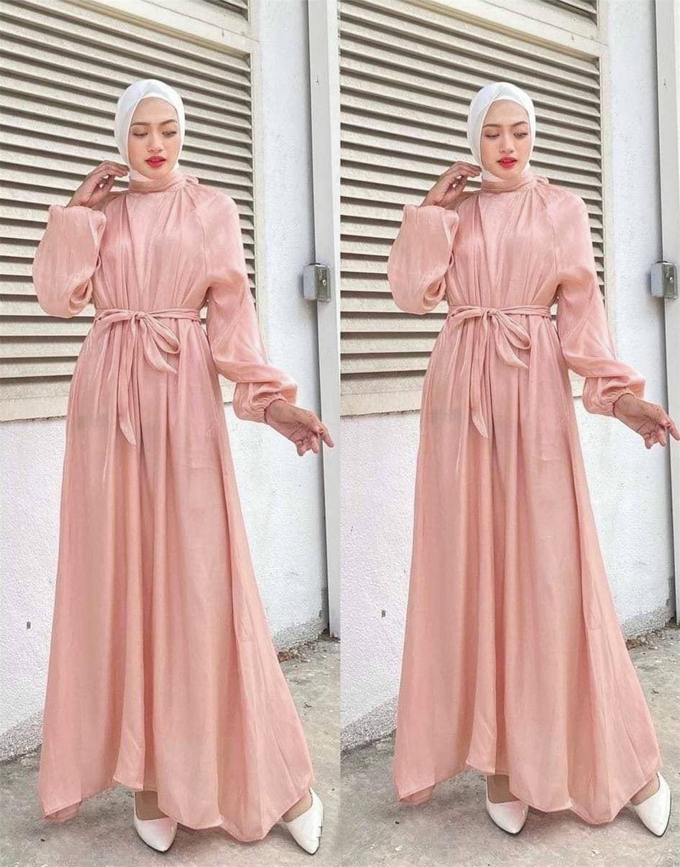 Women's Balloon Sleeve Long Sleeve Dress