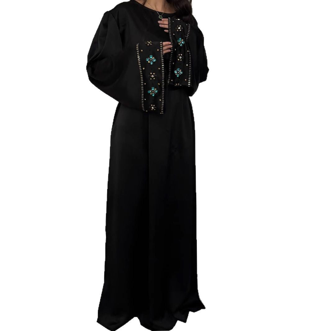 New Middle Eastern Dubai Heavy-duty Hand-beaded Dress