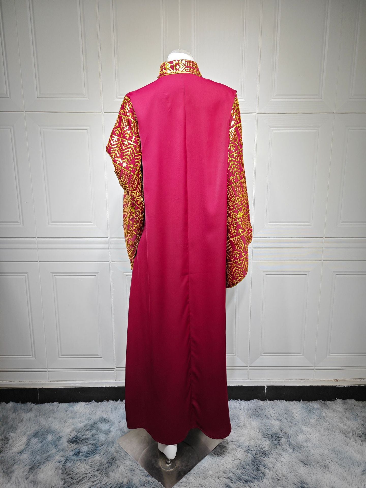 Women's Sequin Embroidered Large-sleeved Dress
