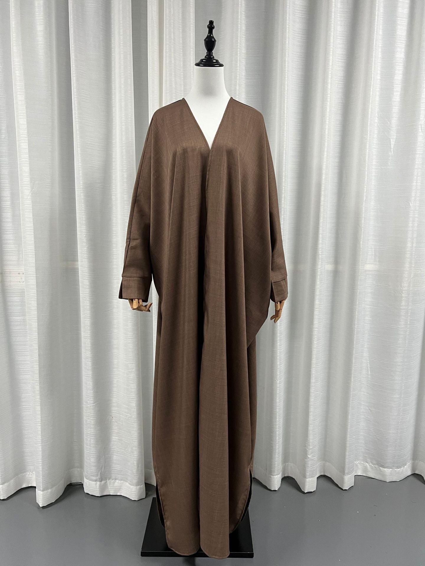 Women's Solid Color Cardigan Robe