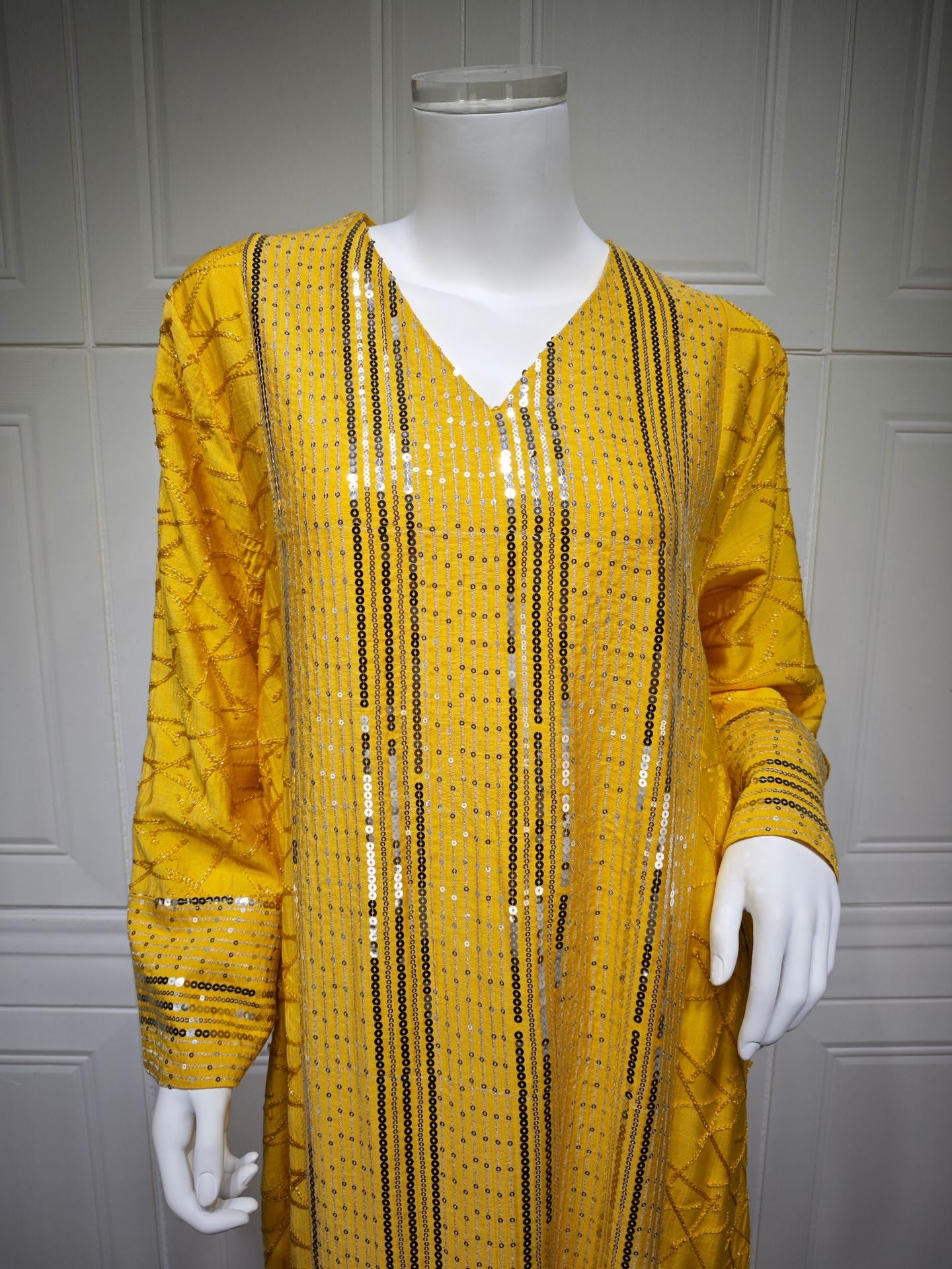 Women's Elegant Pullover Sequin Embroidered Dress