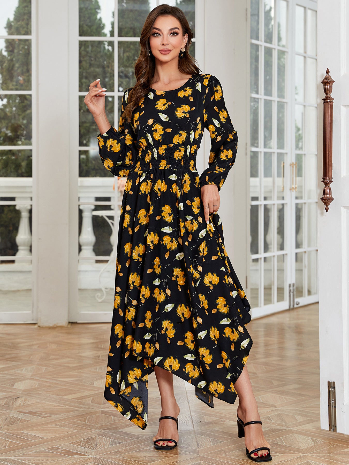 Women's Fashion Simple Slim Fit Irregular Dress