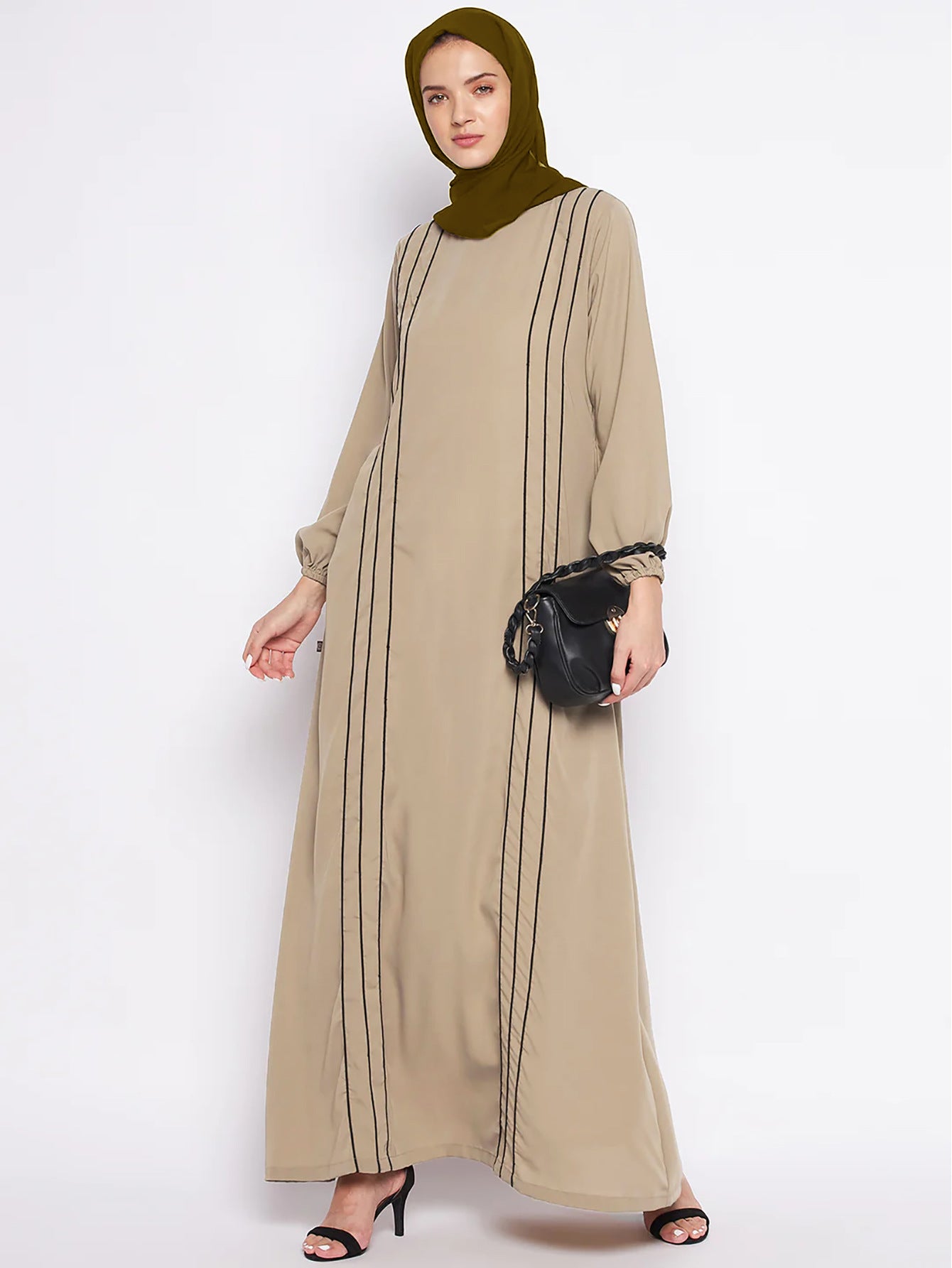 Women's Loose Casual Contrasting Dress
