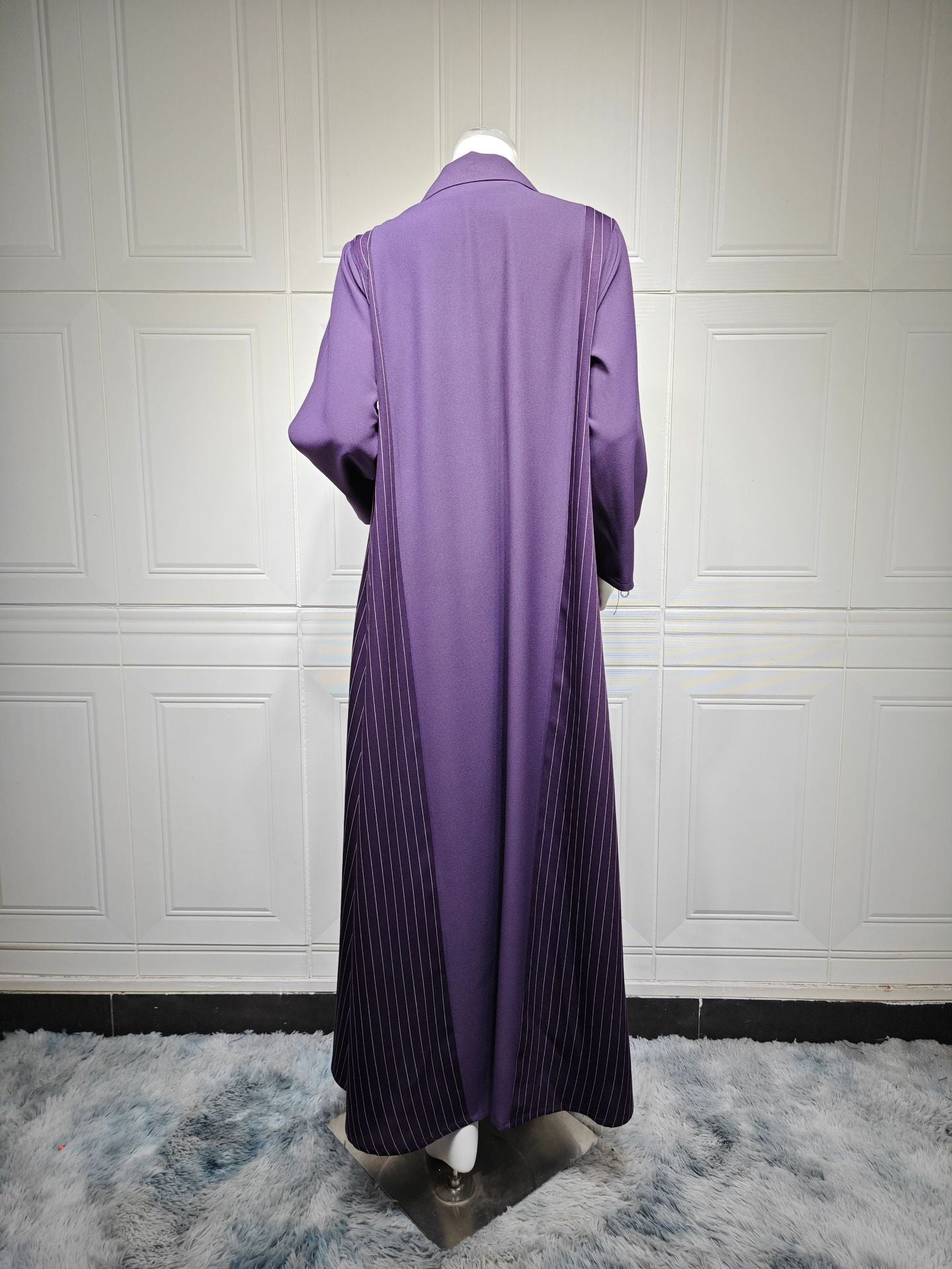 Women's Elegant Long-sleeved Purple Robe