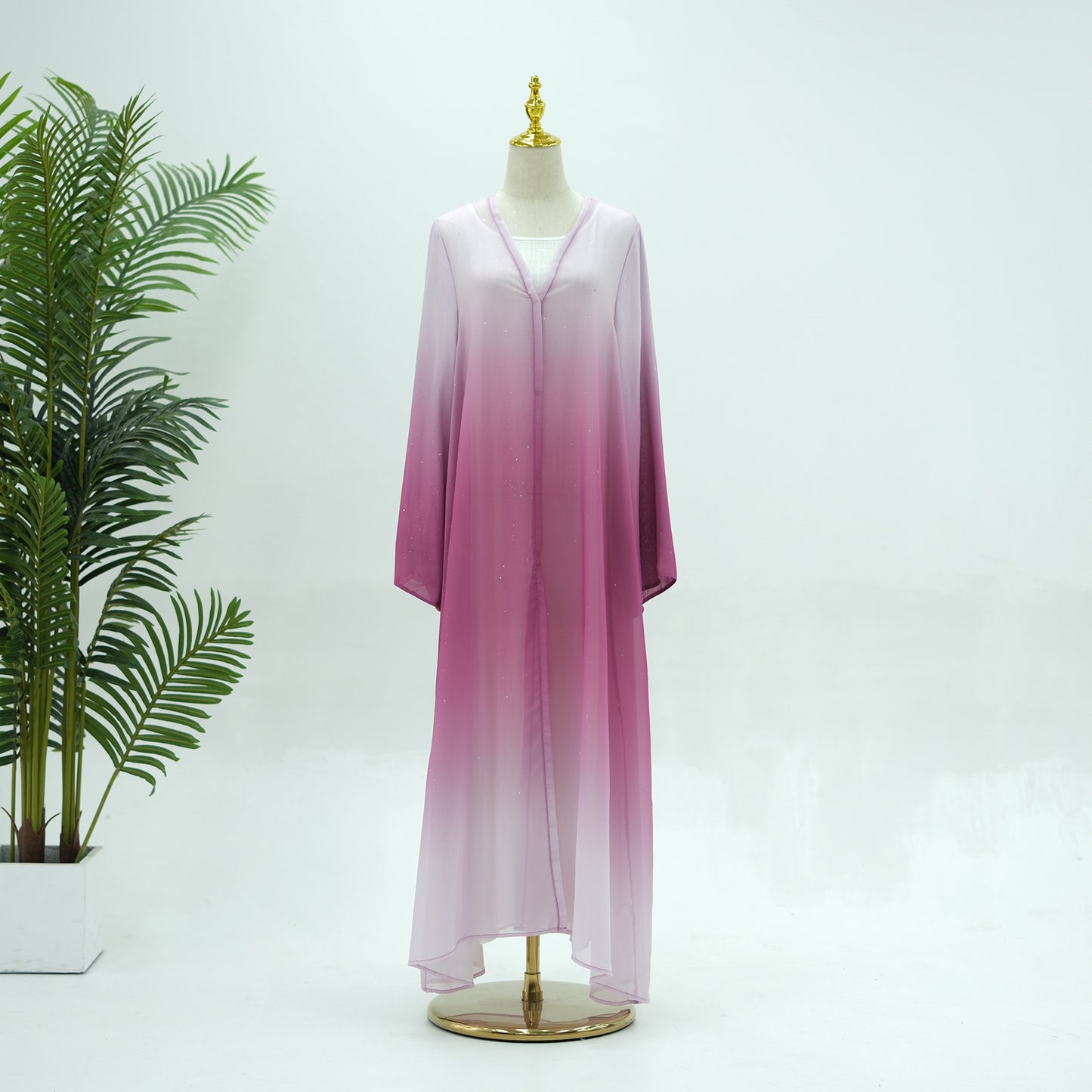 Gradient Color Daily Party Robe Dress