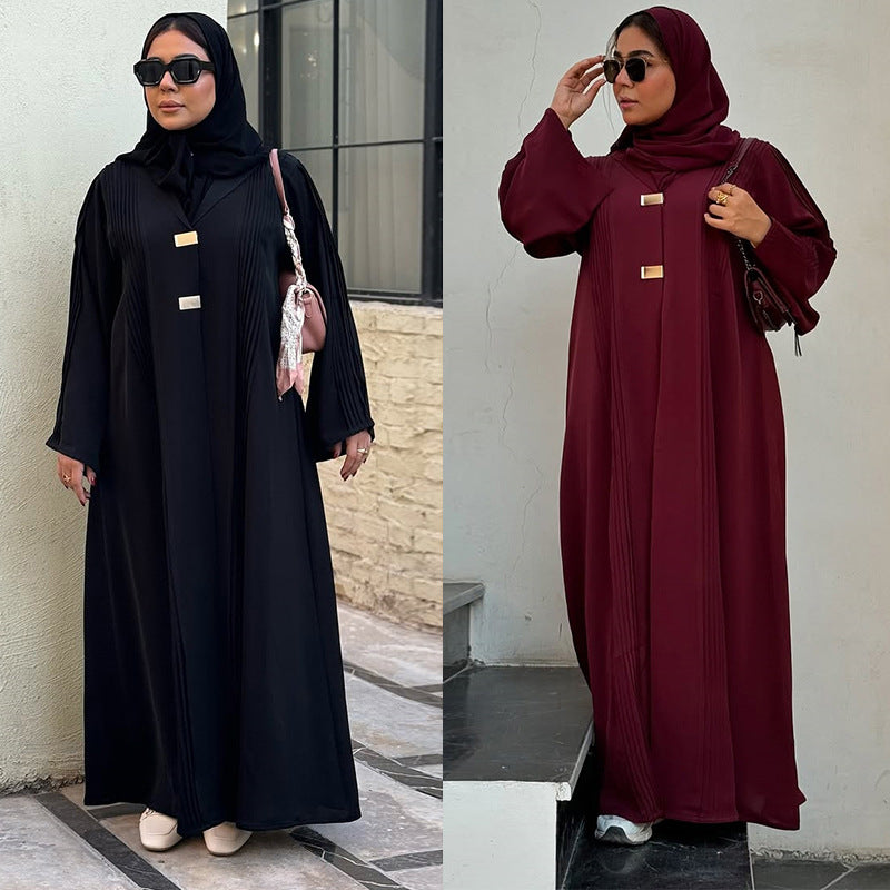 Women's Long-sleeved Long Skirt Cardigan Jacket