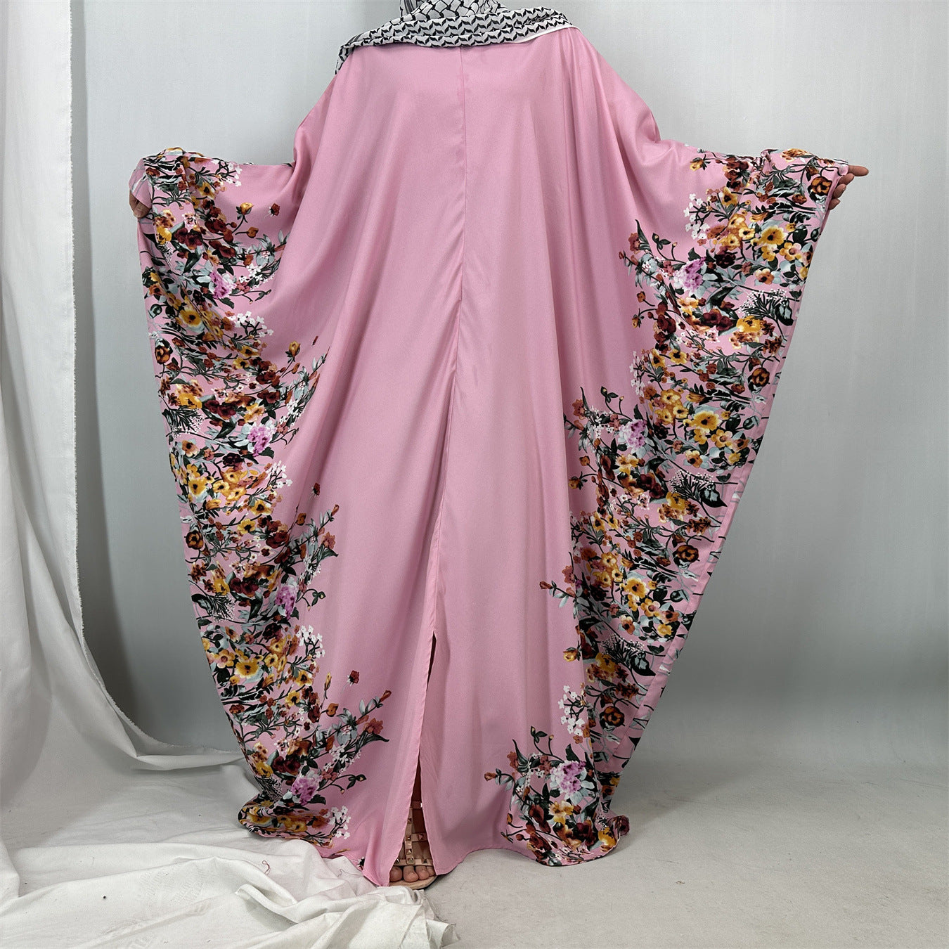 Muslim Fashion Floral Print Dress