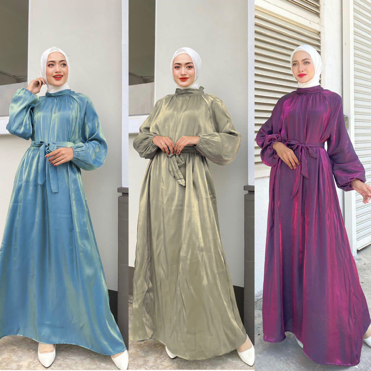 Women's Balloon Sleeve Long Sleeve Dress
