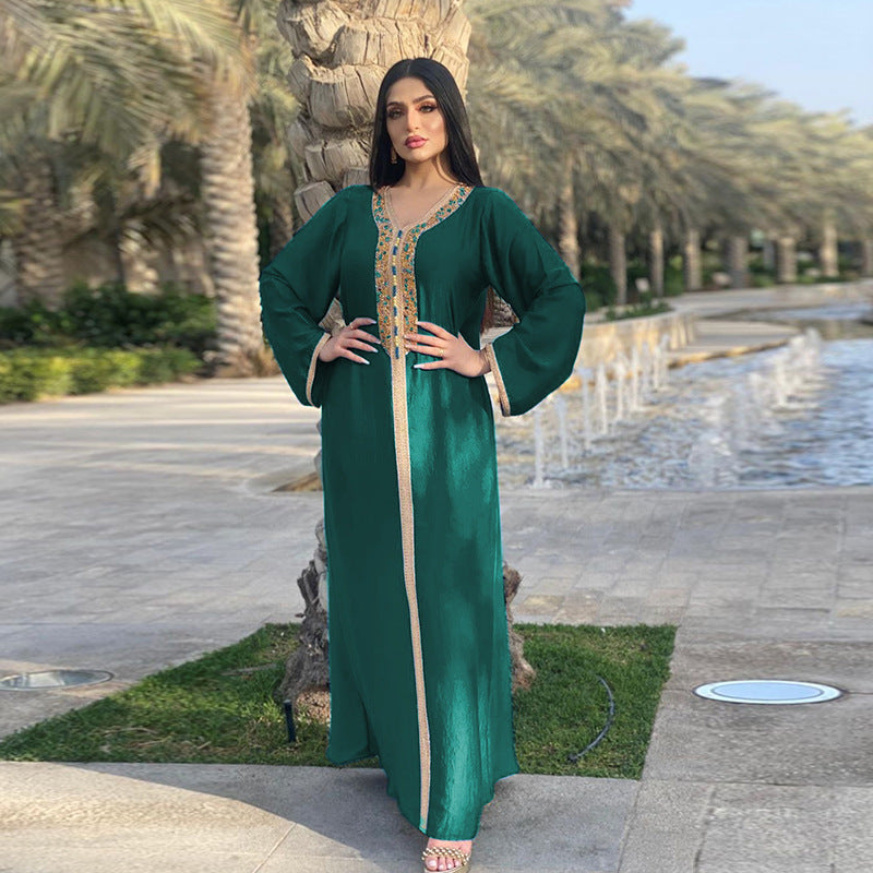 Plain Lace Jalabiya Dress