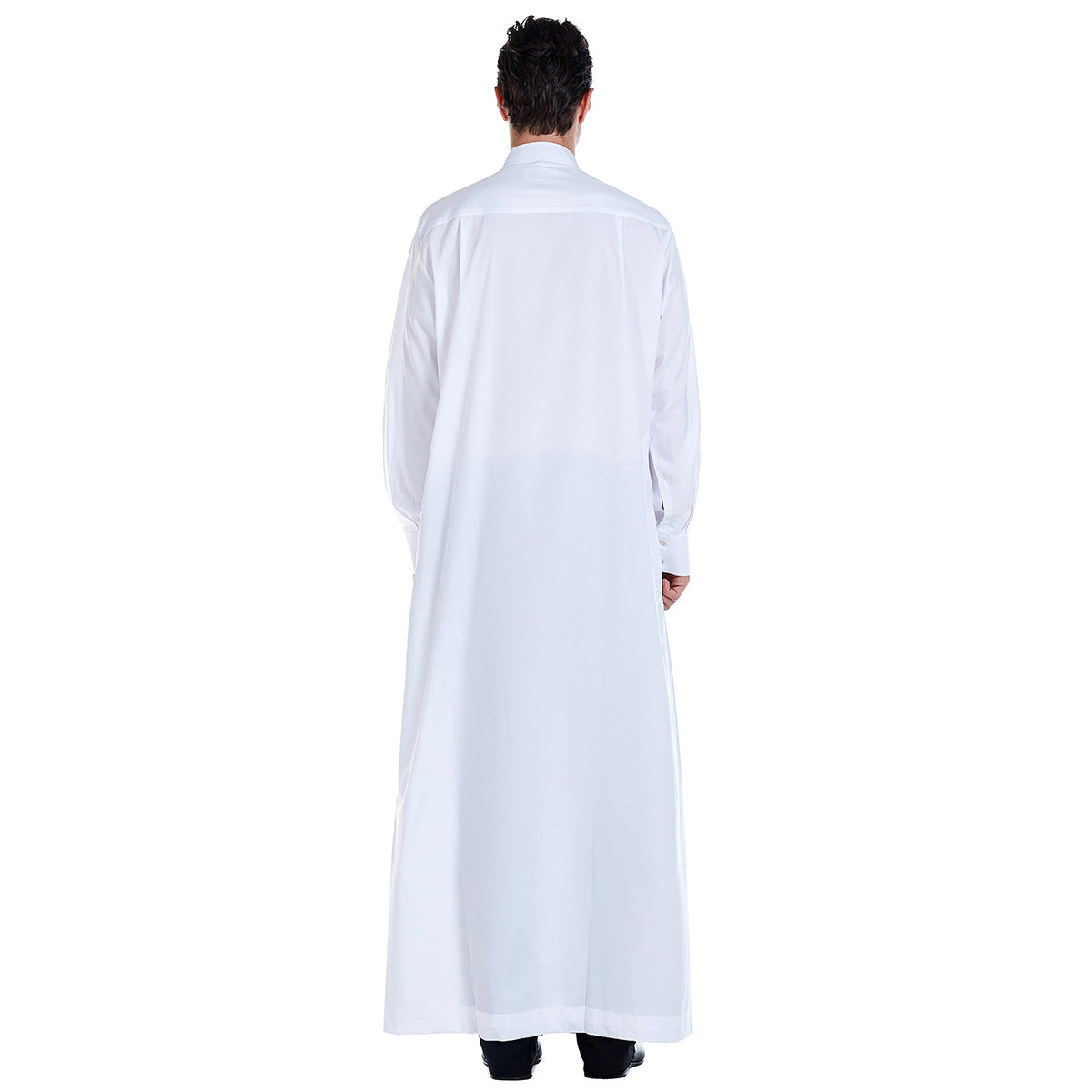 Men's Plain Stand-up Collar Robe
