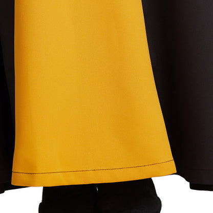 Women's Contrasting Button-down Crewneck Dress