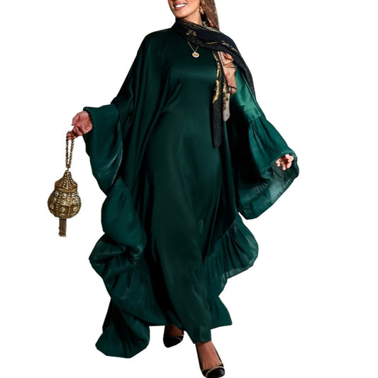 Women's Waist-cinching Satin Dress