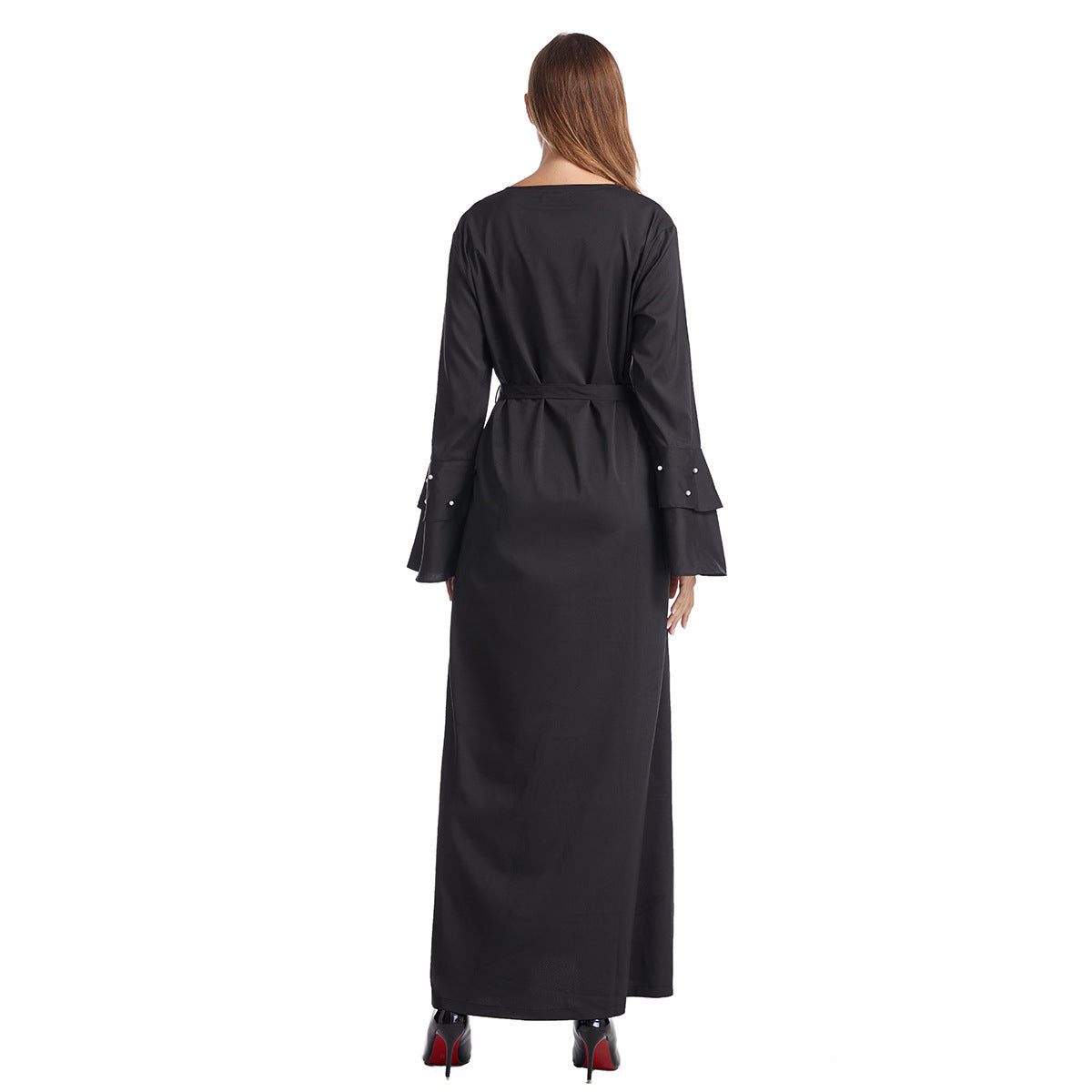 Women's Solid Beaded Dress