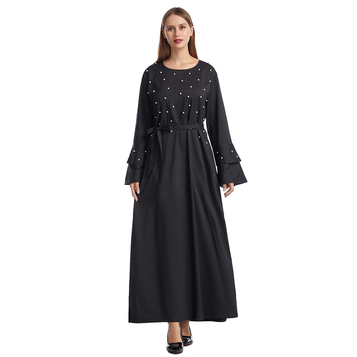 Women's Solid Beaded Dress