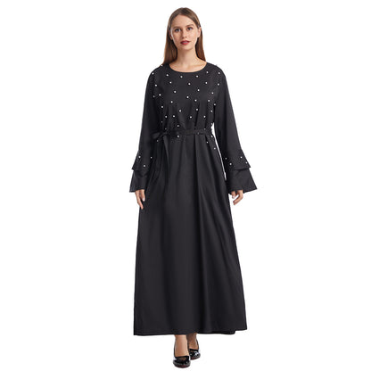 Women's Solid Beaded Dress