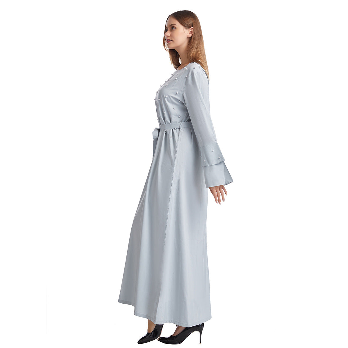 Women's Solid Beaded Dress