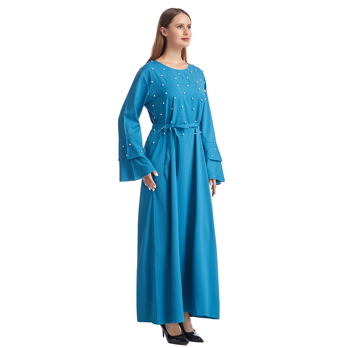 Women's Solid Beaded Dress