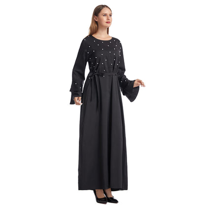 Women's Solid Beaded Dress